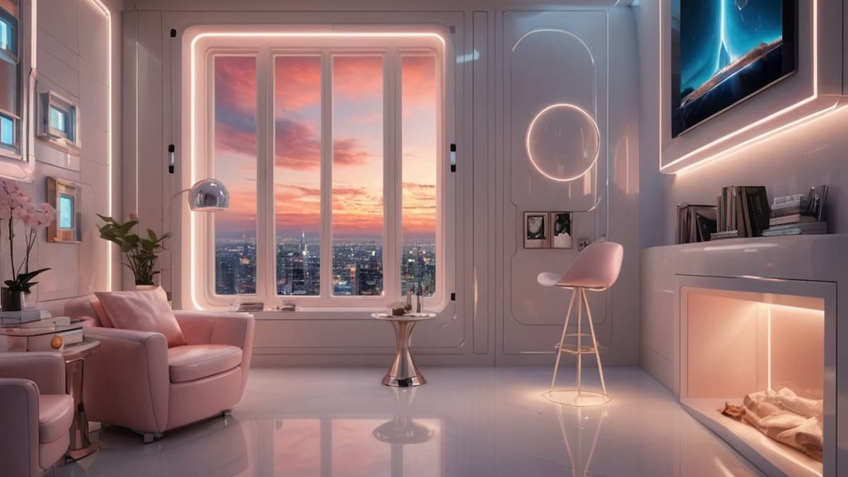 Futuristischer Wohnstil